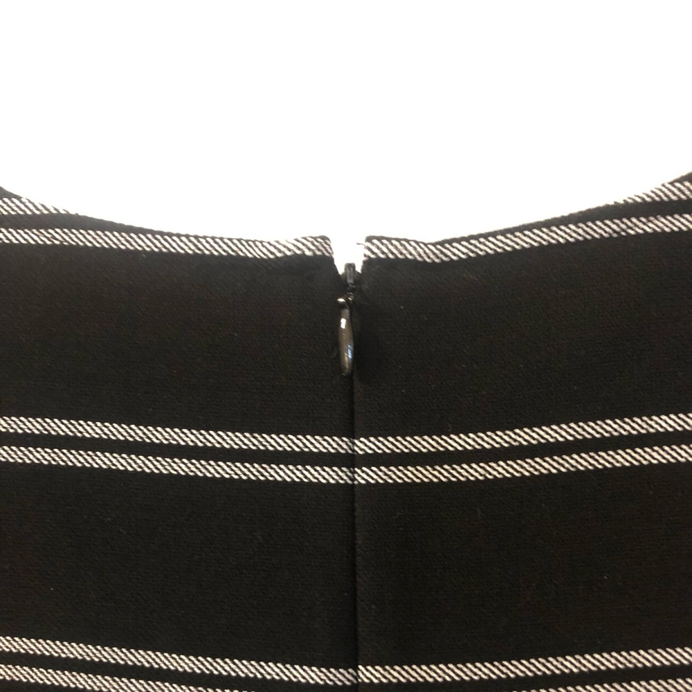 SOLD LOFT Striped Ruffle Bell Cuff Shift Dress - Picture 6 of 8